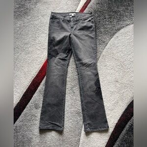 Andrew Charles Black Embroidered Straight Leg Jeans